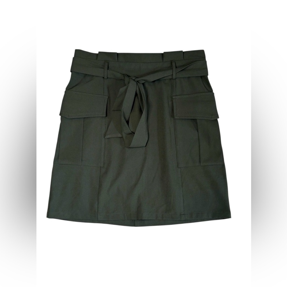 Olive Green Caro Belted Utility